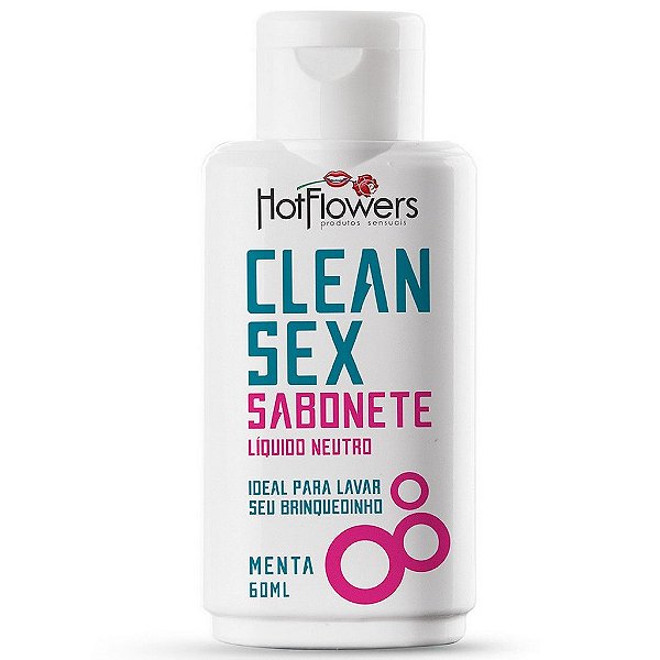 Clean Sex Sabonete LíquidMenta 60ml Hot Flowers