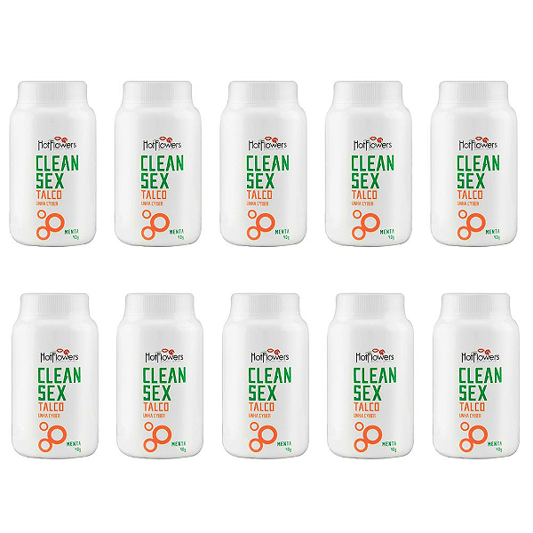 Clean sex talco linha cyber 40g Hot Flowers Kit c/10 Und