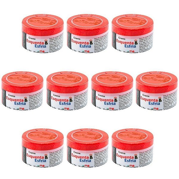 Creme Excitante - Esquenta e Esfria - Kit c/10 Und