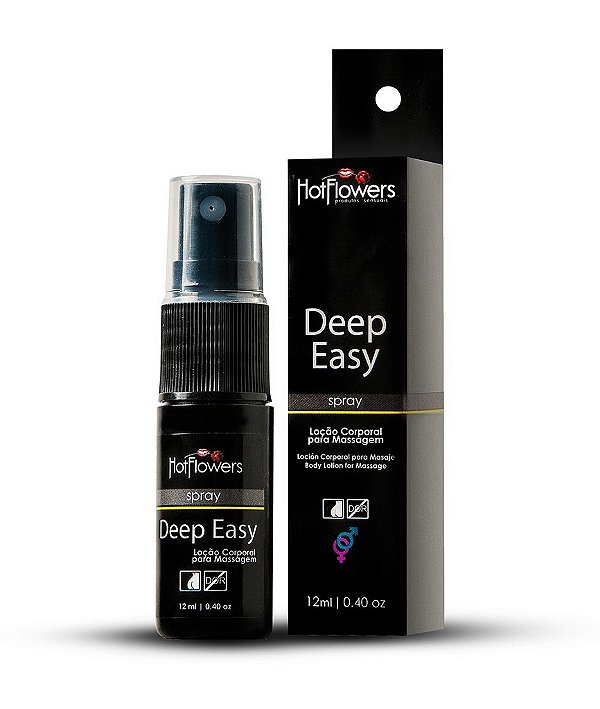 Deep Easy Loção Corporal para Massagem em Spray 12ml Hot Flowers