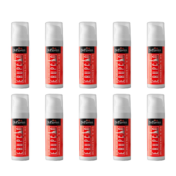 Erupção - Esquenta e Vibra 15g - Kit c/10 Und