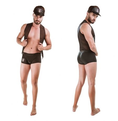 Fantasia Masculina Policial Bandido  Hot Flowers