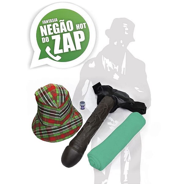 Fantasia Negão do Zap - Tam único Hot Flowers