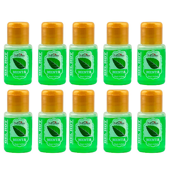 Gel Aromatizante Menta 15ml - Kit c/10 Und