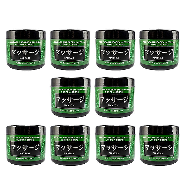 Gel Massagem Massaji 500g Kit c/10 Und