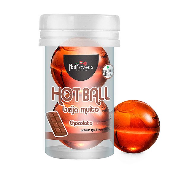 Hot Ball Dupla Beija Muito - Chocolate Hot Flowers