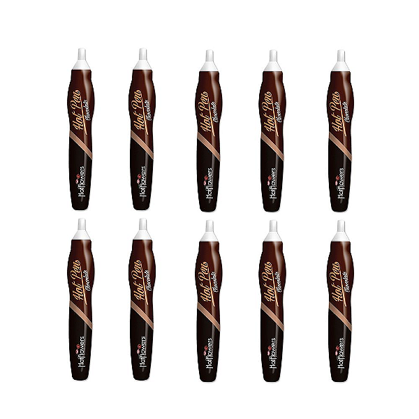 Hot Pen Chocolate 35g - Kit c/10 Und Hot Flowers