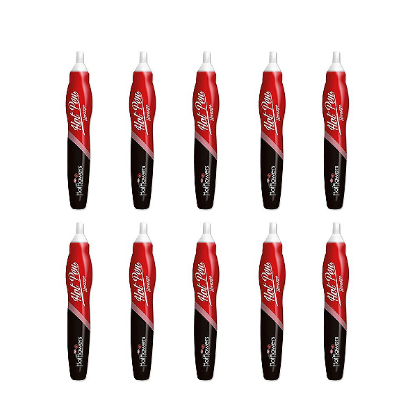 Hot Pen Morango 35g - Kit c/10 Und Hot Flowers
