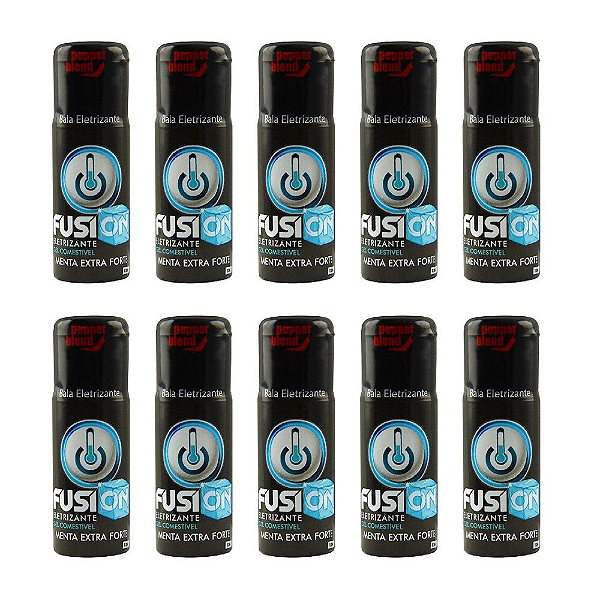 Kit Fusion Eletrizante Comestível Menta Extra Forte 12ml - Emb. c/10und. Pepper Blend