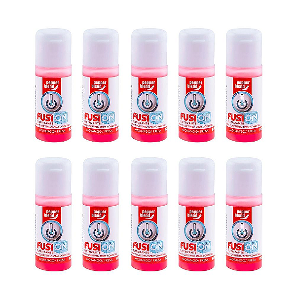 Kit Fusion Eletrizante  Comestível Morango 12ml - Emb. c/ 10 und. Pepper Blend