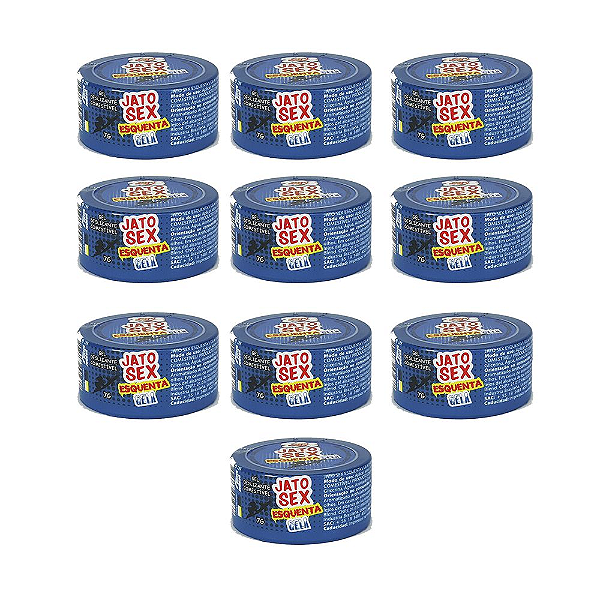 Kit Gel Comestível Jato Sex Esquenta e Gela 7g - Emb. com 10 und. Pepper Blend