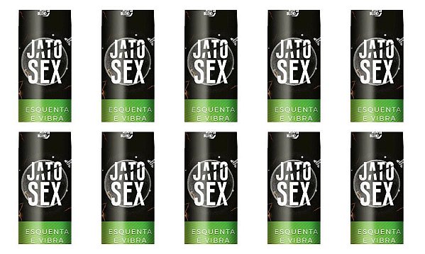 Kit Gel Comestível Jato Sex Esquenta e Vibra 18ml - Emb. c/10 und. Pepper Blend