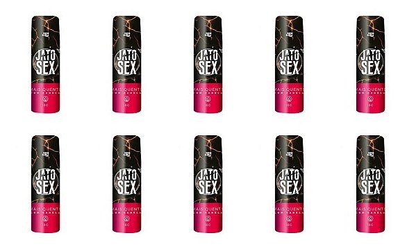 Kit Gel Comestível Jato Sex Mais Quente c/ canela  18ml - KIT c/10 und. Pepper Blend