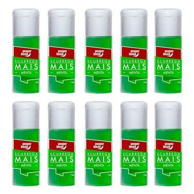 Kit Gel Comestível Scurrega Mais Menta 15g - Emb. c/10 und. Pepper Blend