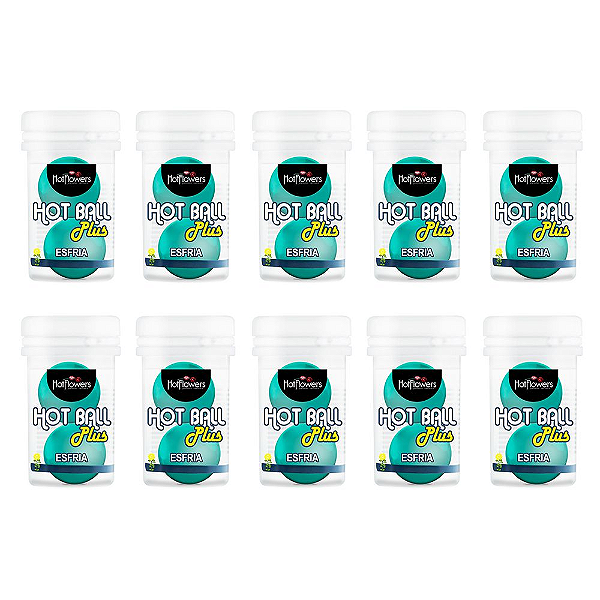 Kit Hot Ball Plus Esfria Hot Flowers Embalagem c/ 10 unid. Hot Flowers