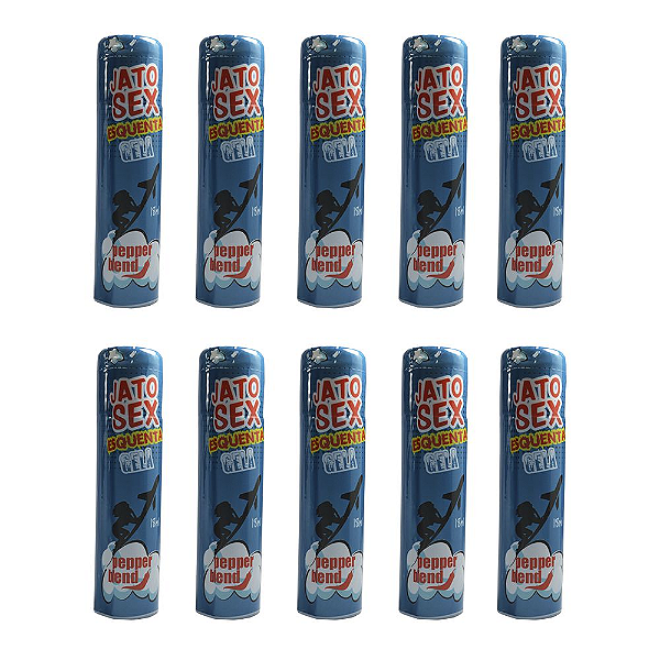 Kit Jato Sex Bisáfico Gel Comestível Excitante e Lubrificante 18ml -kit   c/ 10und. Pepper Blend