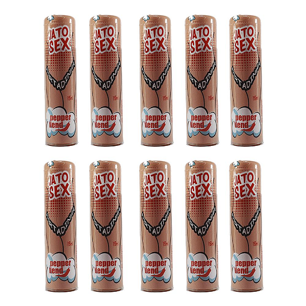 Kit Jato Sex Gel Excitante Apertadinha 18g - Emb. c/ 10 und. Pepper Blend