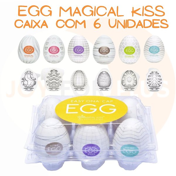CAIXA COM 6 EGG MASTURBADOR UNISSEX - 6 UNIDADES