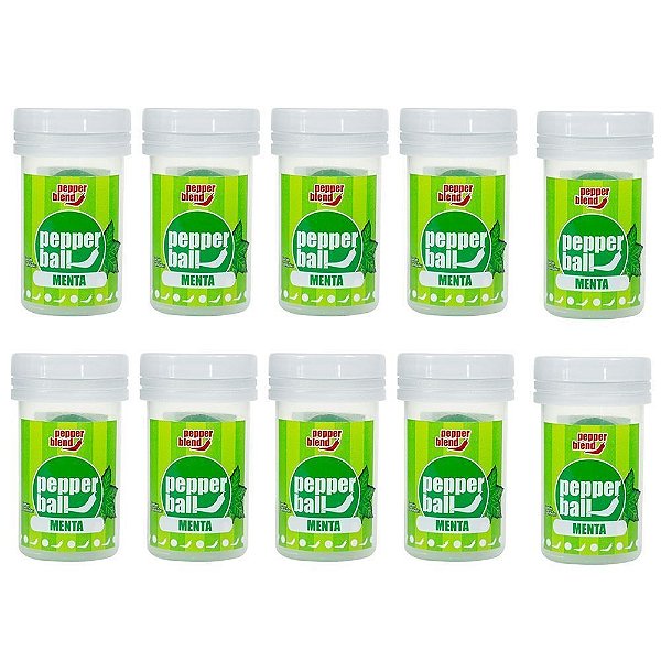 Kit Pepper Ball Menta - Emb. c/ 10und. Pepper Blend