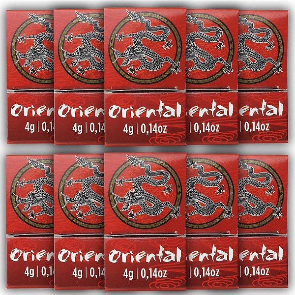 Oriental Creme de Massagem 4g  - Kit c/10 Und Hot Flowers