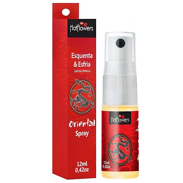 ORIENTAL SPRAY - Excitante Unissex com 3 funcionalidades - HOT FLOWERS