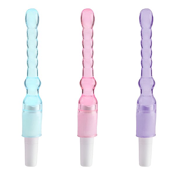 Plug Anal com Vibro Estimulador em Jelly - 17 cm