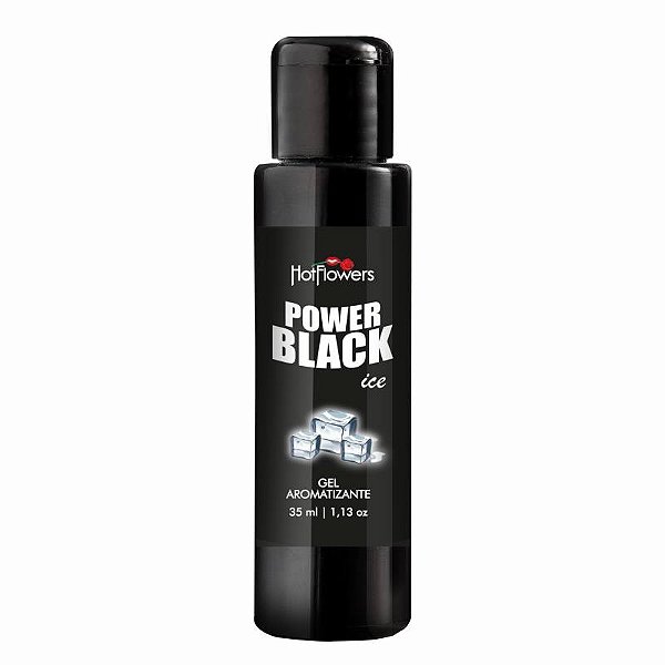 Power Black Ice - Gel Beijável Mentol 35ml Hot Flowers