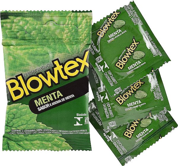 Preservativo Blowtex Menta 3 unidades.