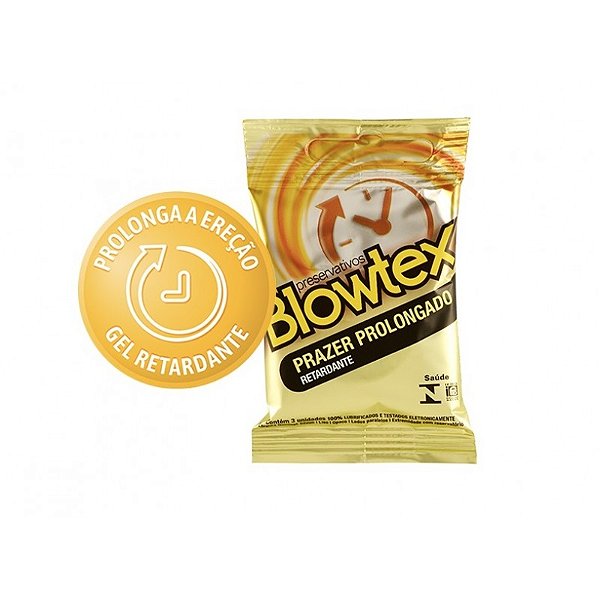 Preservativo Blowtex Prazer Prolongado 3 unidades