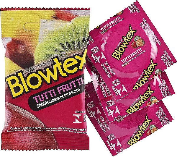 Preservativo Blowtex Tutti-frutti 3 unidades.