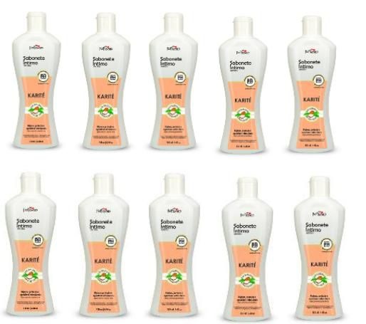 Sabonete Intimo Manteiga de Karite 130ml Kit com 10