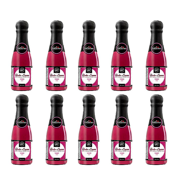 Sabonete Liquido Banho & Espuma - Vinho Hot Flowers - Kit c/10 Und