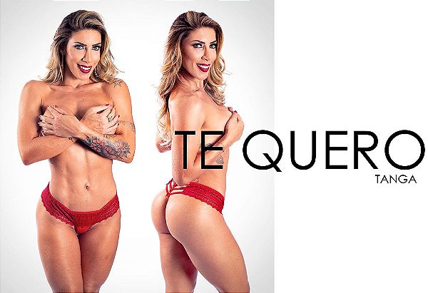 Tanga Te Quero - vermelha  Hot Flowers