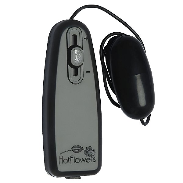 BULLET VIBRADOR E MASSAGEADOR PRETO HOT FLOWERS