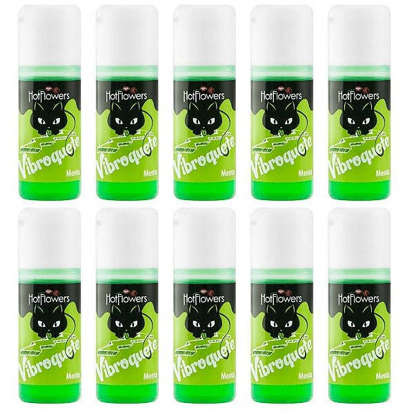 Vibroquete Vibrador Liquido - Menta 12g - Kit c/10 und