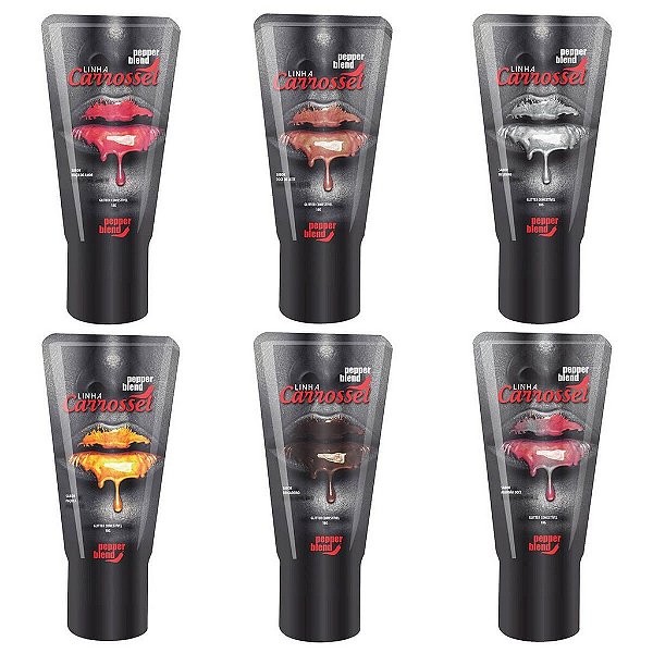 Linha Carrossel - Gel Comestível com Glitter  Pepper Blend