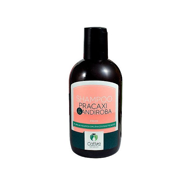 Shampoo Hidratante e Reconstrutor Pracaxi e Andiroba Natural Orgânico e Vegano 250 ml - CATIVA NATUREZA