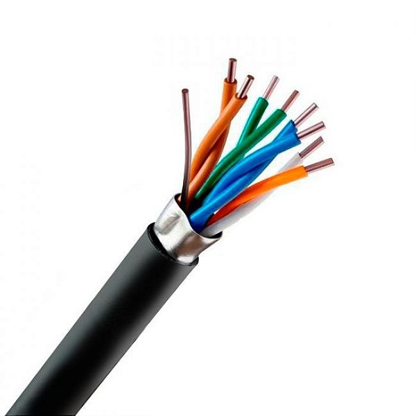 Cabo Lan 4P Cat 5E 24 Awg 305Mt CP Dupla 100%Cobre- Megatron