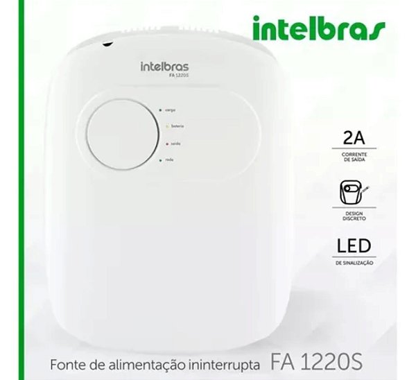 Fonte Alim Ininterrupta Carregadora Temp FA 220S - Intelbras