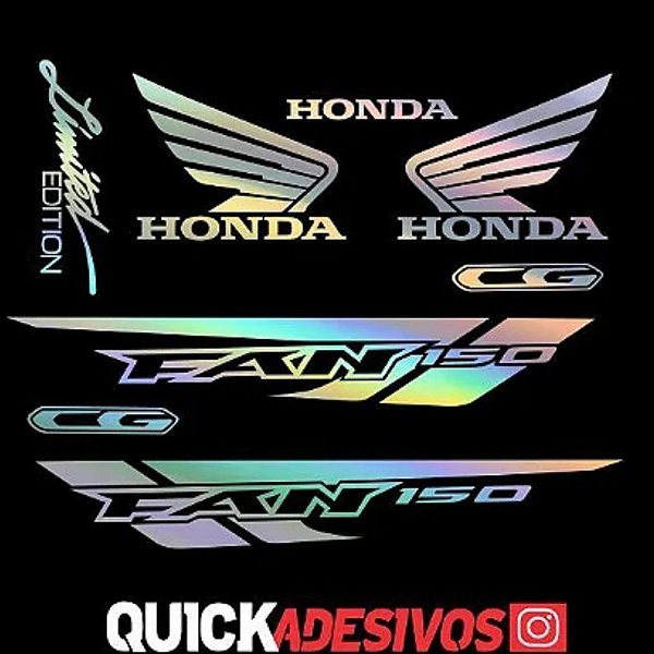 ADESIVOS kit fan 150 2014-2015 HOLOGRÁFICO