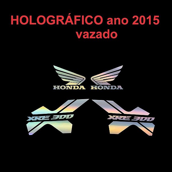 kit adesivos holográfico xre 2015