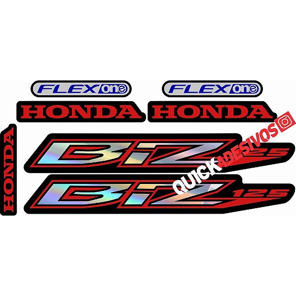 Kit Jogo Faixa Adesiva Honda Biz 125 Es 2014 Preta