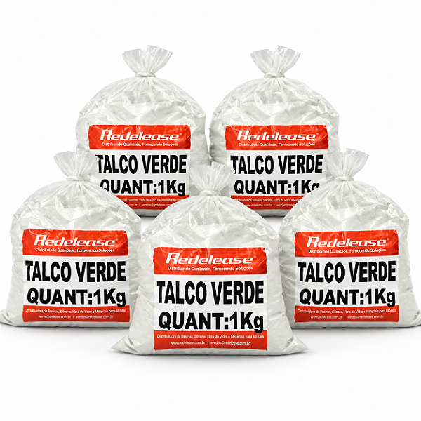 Talco Industrial Verde Carga Mineral - 5 kg