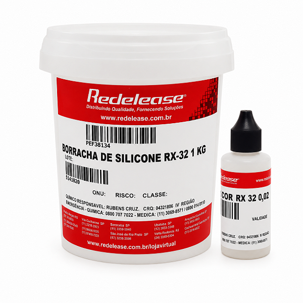 Borracha de Silicone RX32 para Moldes de Extrema Resistência com Catalisador - 1,03 kg