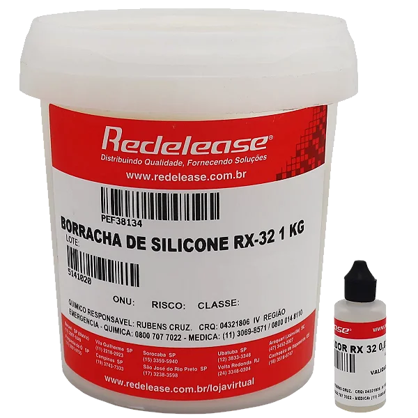 Borracha De Silicone RX32 para Moldes de Extrema Resistência Com Catalisador (1,030 Kg)