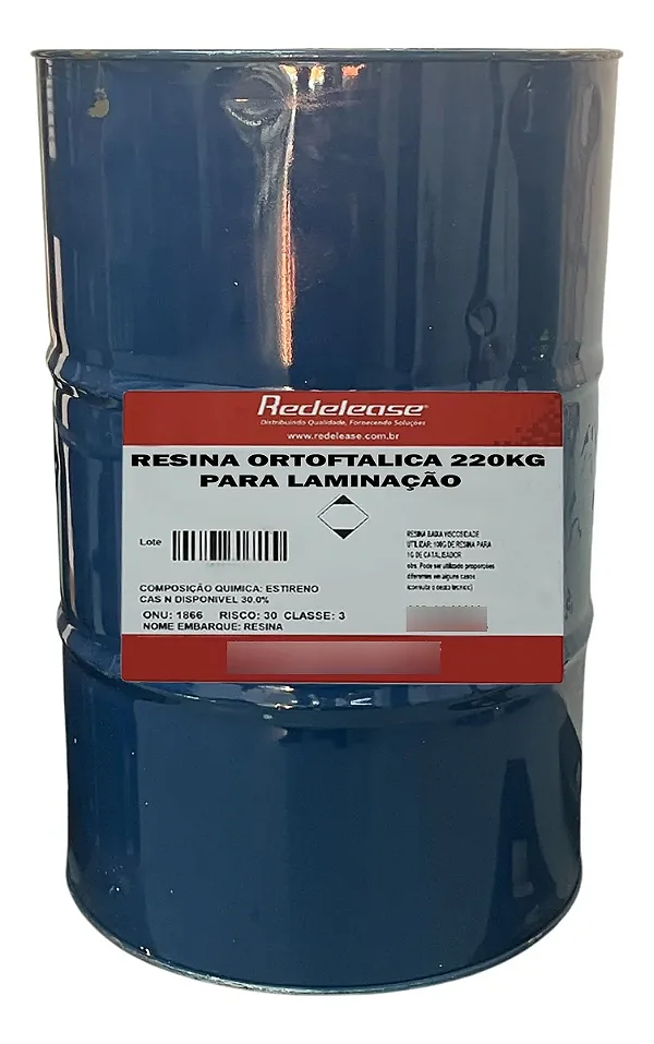 Resina Ortoftalica Para Laminação Tambor 220kg