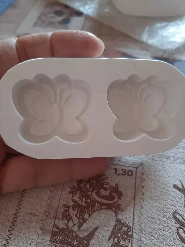 Molde de Silicone Borboleta 2 Cavidades