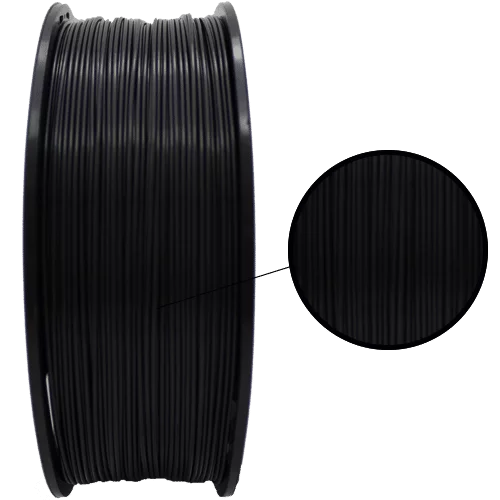 Filamento PLA Preto Premium 1,75mm (01 Kg)