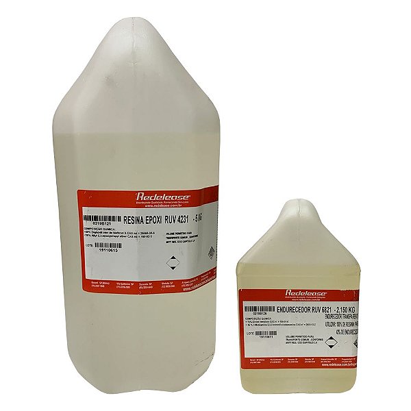 Resina 4231 Epoxi Transparente Com Proteção UV (Com Endurecedor) [7,15 Kg]