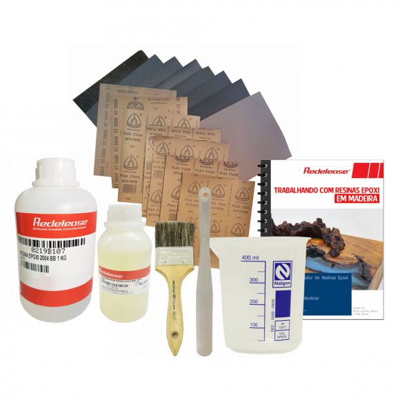 Kit Primeiros Passos para Aplicação em Mesas Resinadas River Table + Apostila Manual do Aplicador (Brinde)